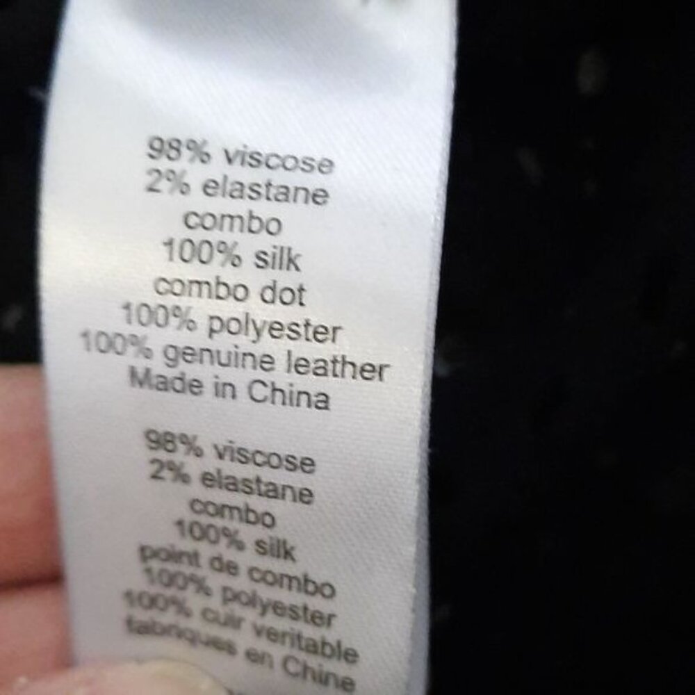 Nanette Lepore Black Leather Silk Cut Outs Long Sleeve Zipper Sheath Dress Size2 - Picture 7 of 7
